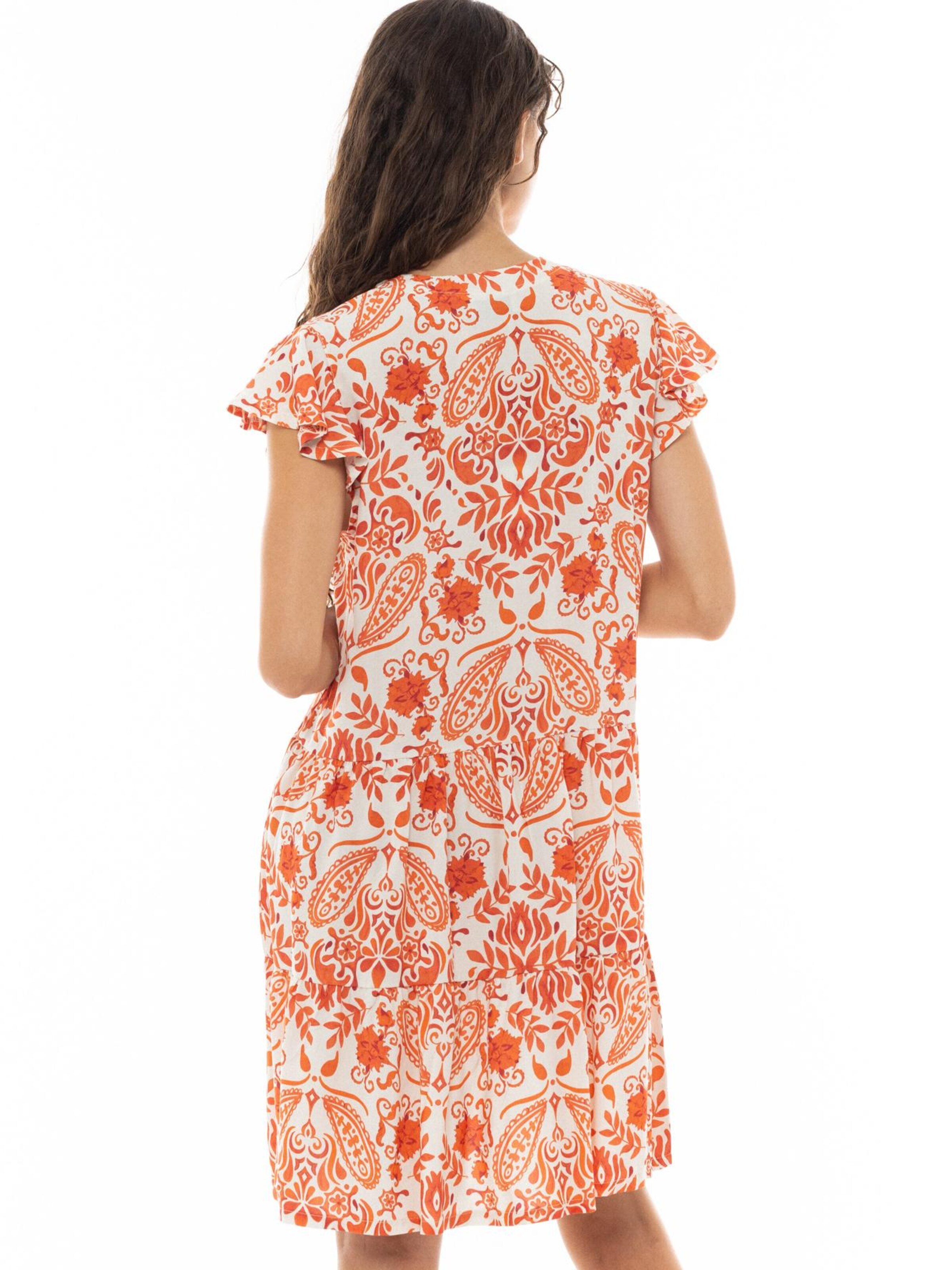 Abito estivo 'FLOWER' di Pink Label in arancione