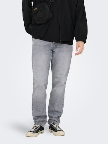 Only & Sons Regular Jeans 'ONSYoke' in Grijs: voorkant