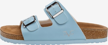 19V69 ITALIA Sandalen 'Sassari' in Blau: Vorderseite