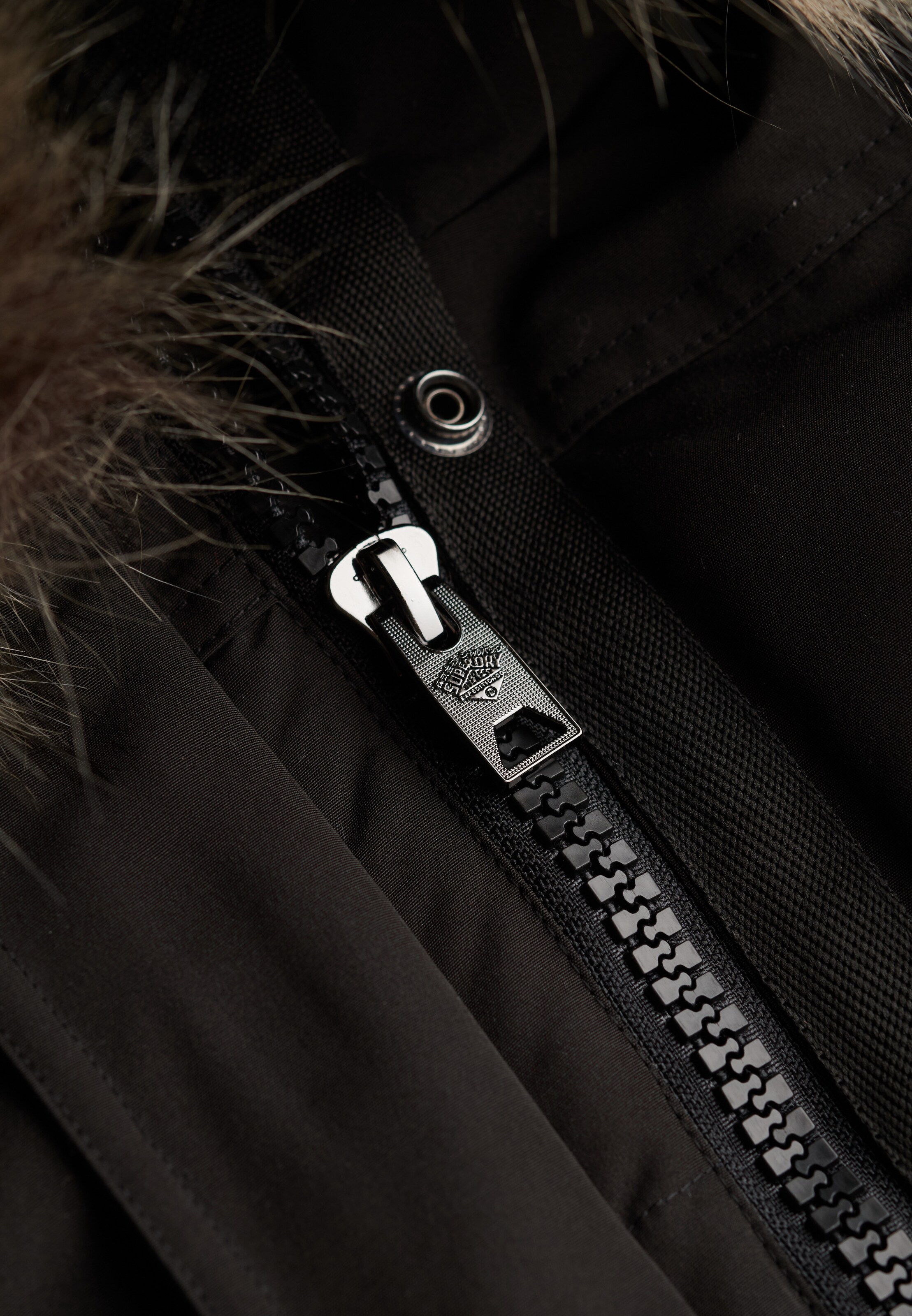 Superdry & Co Winter Jacket 'Everest' in Black