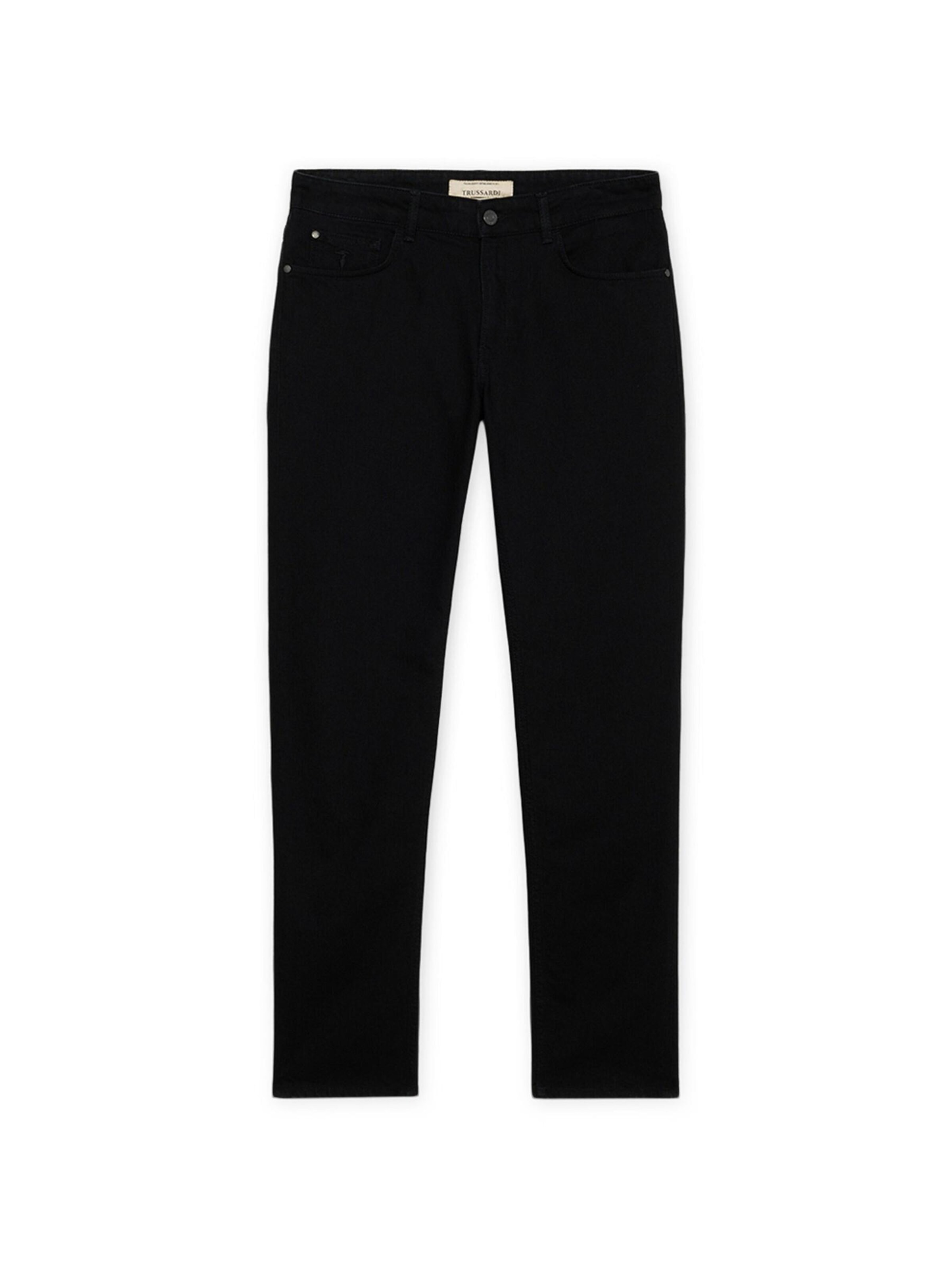 Trussardi - regular Vaquero en negro: frente