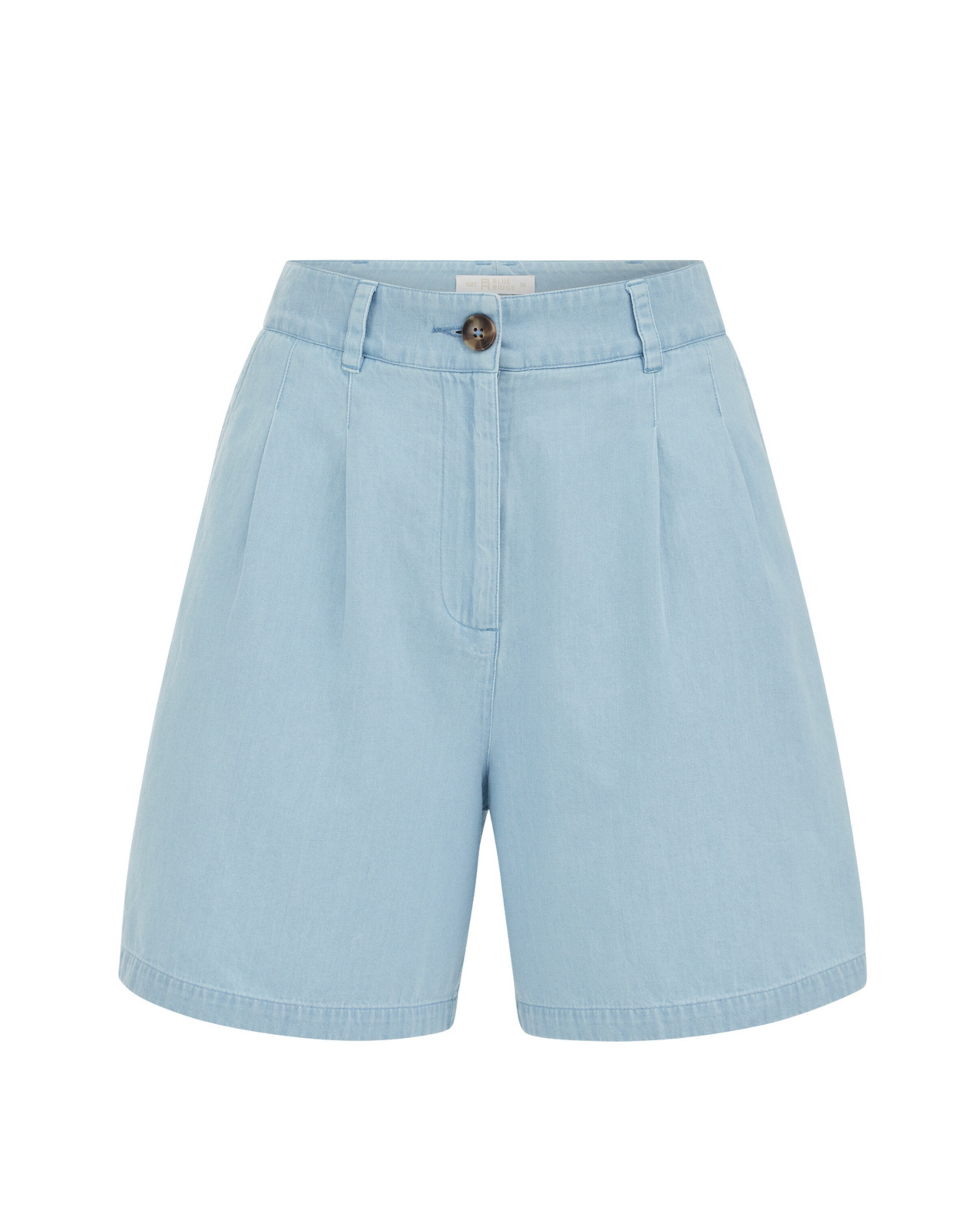 mėlyna WE Fashion Plačios klešnės Džinsai su kantu: priekis