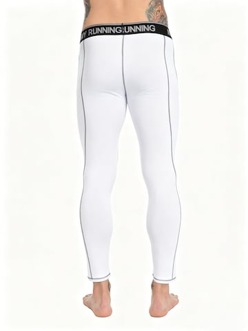Coupe slim Pantalon de sport MEETWEE en blanc