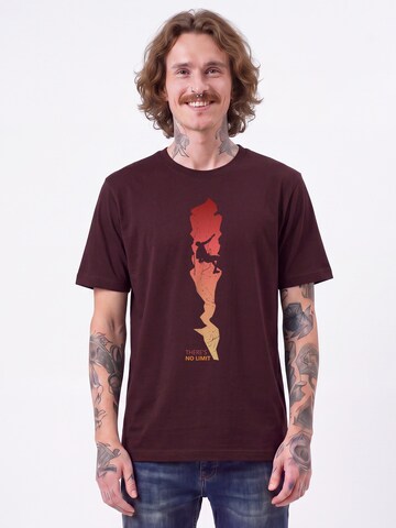 T-Shirt 'There's No Limit' Watapparel en rouge : devant