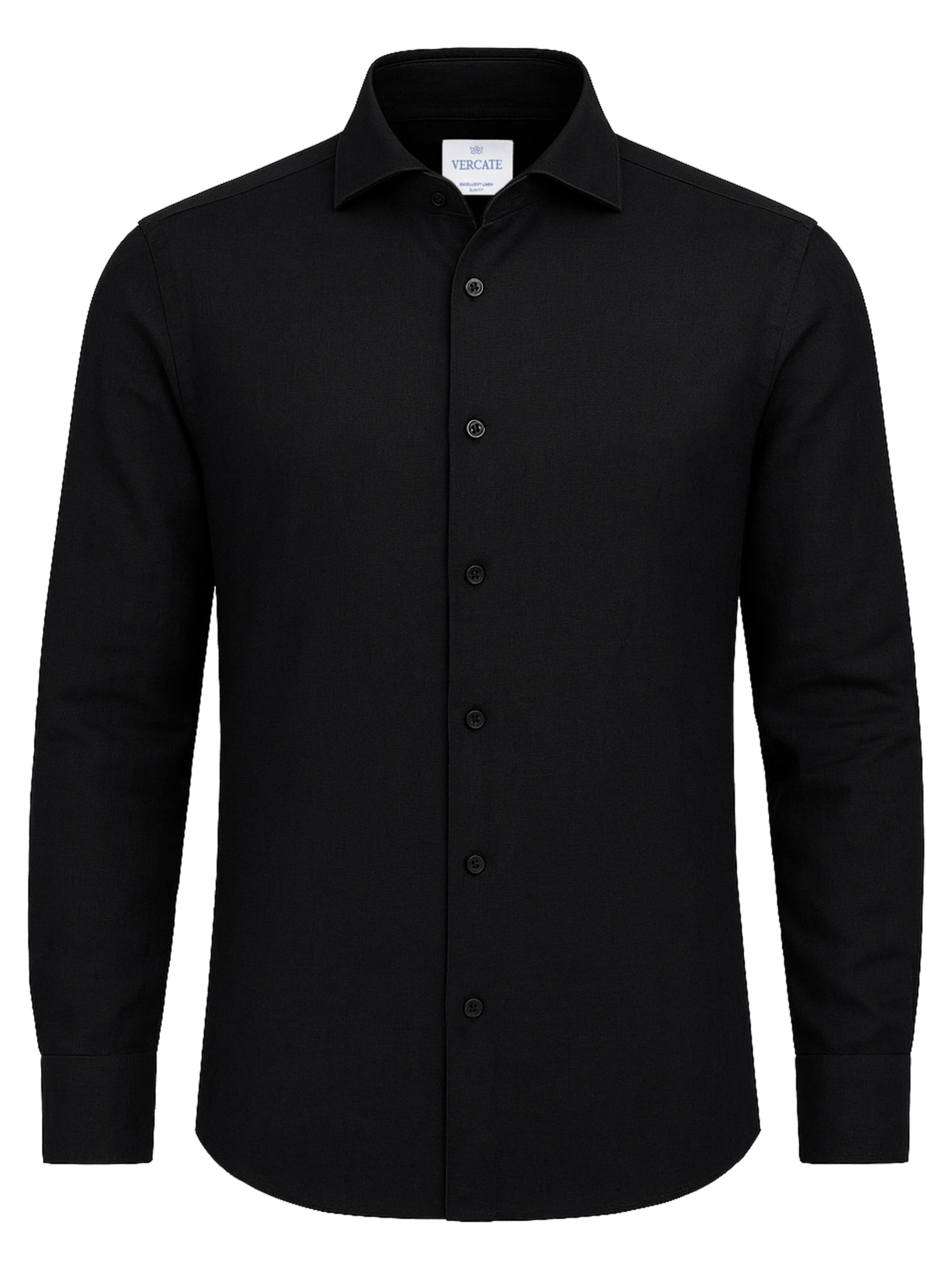 Chemise business 'No. 35' Vercate en noir : devant