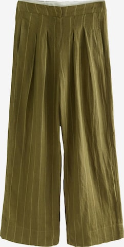 Next Брюки со складками в Зеленый: спереди