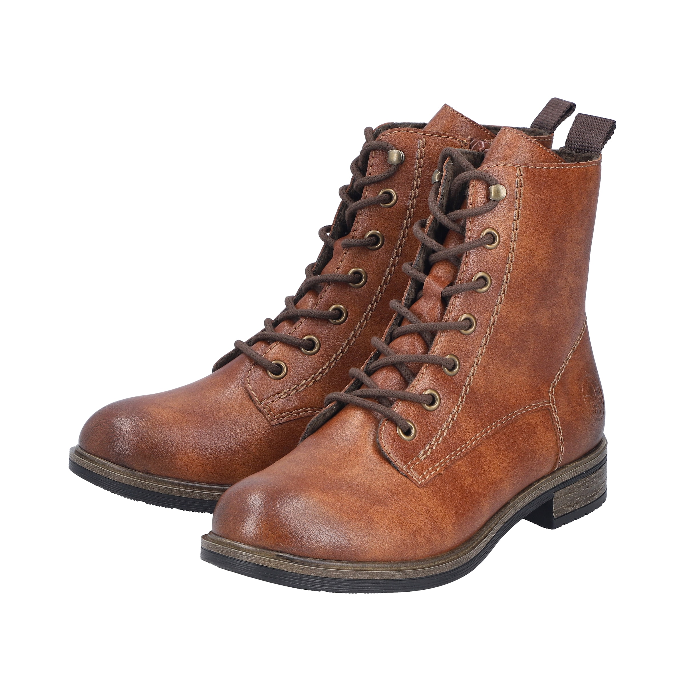 Bottines à lacets Rieker en marron