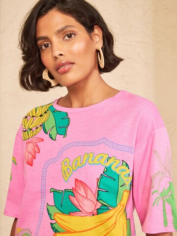 love & roses Shirt in Pink