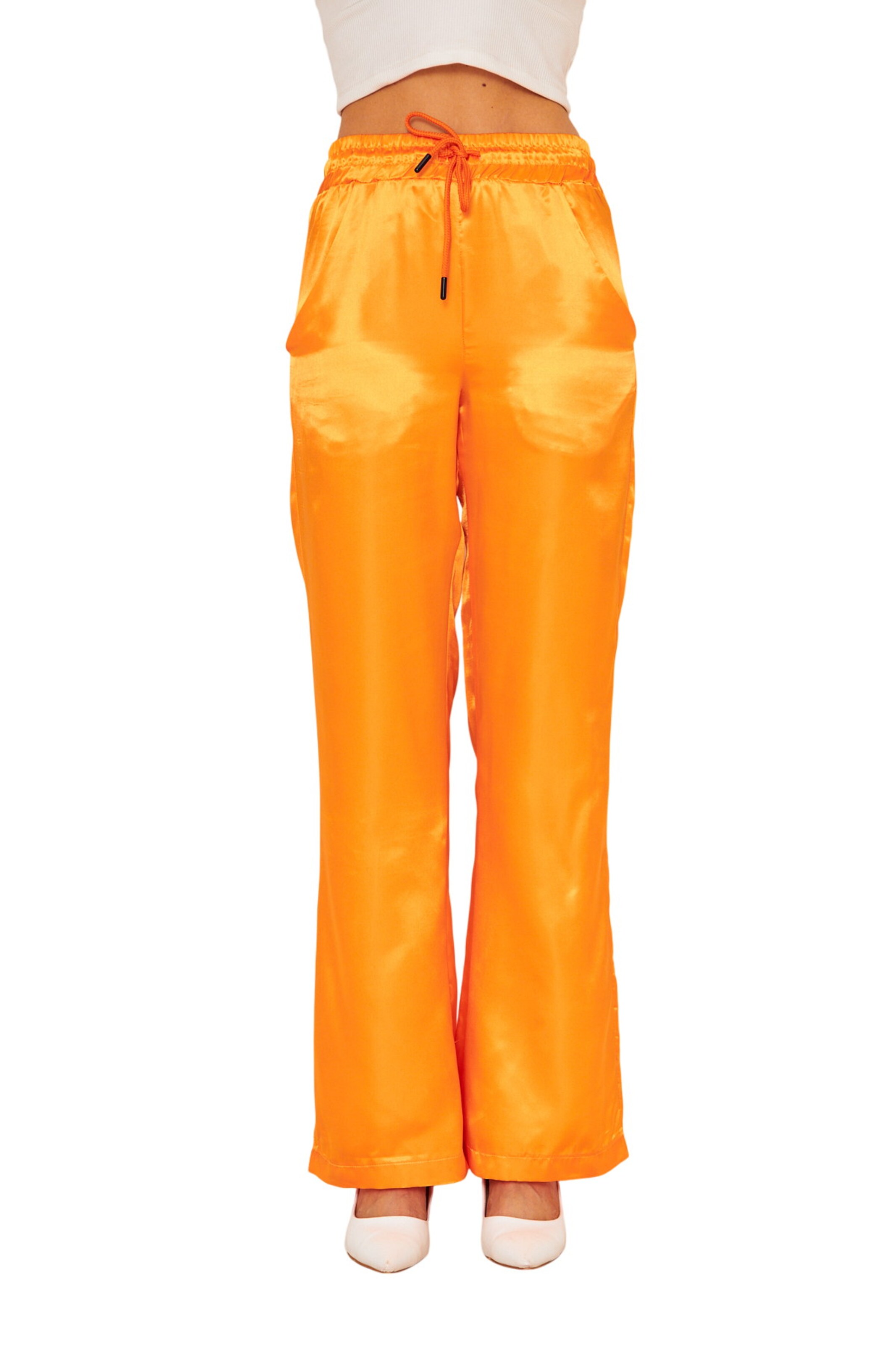WOMAN VISION Wide leg Broek in Oranje