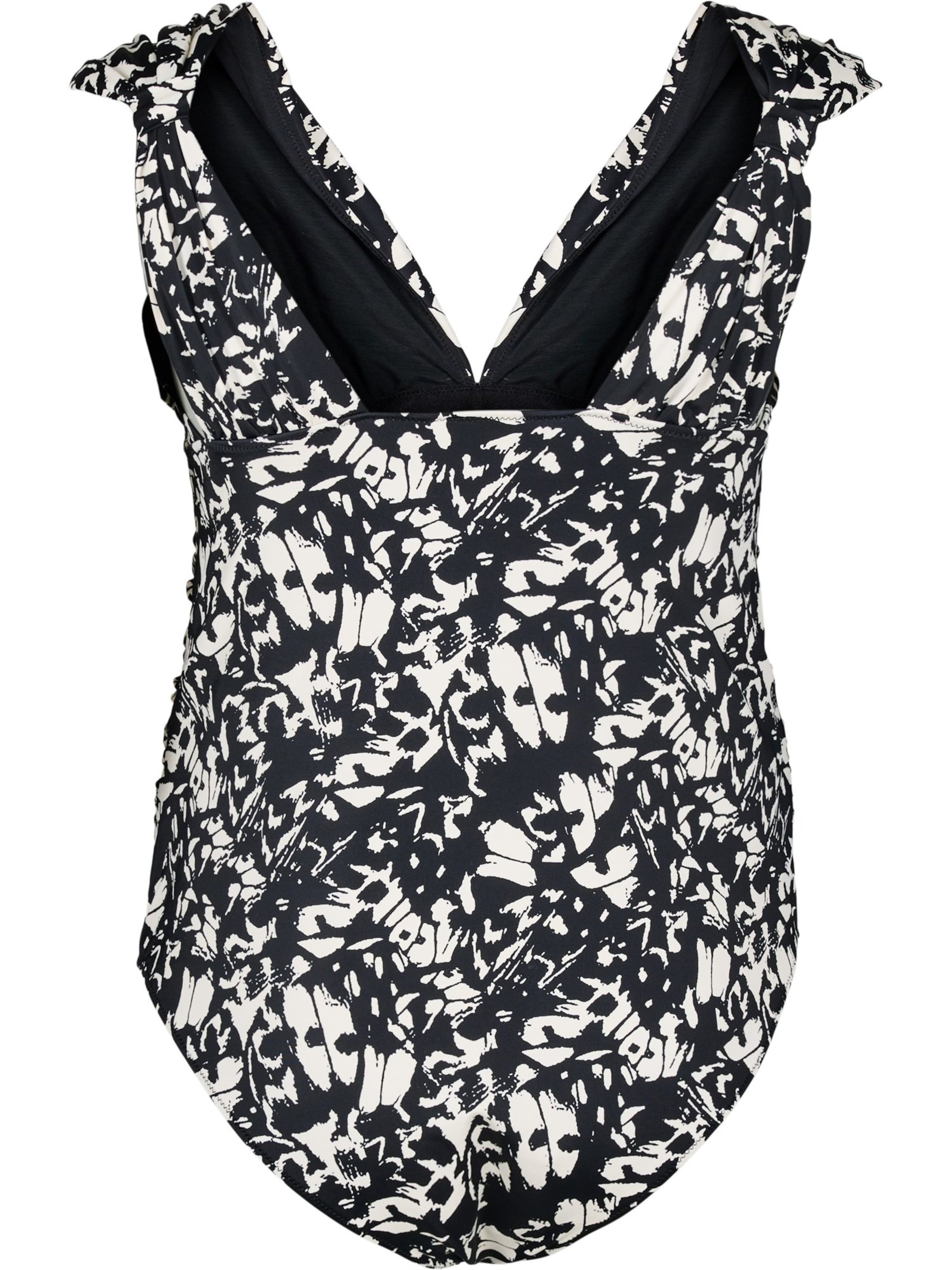 Swim by Zizzi Minimizer Strój kąpielowy 'Skipa' w kolorze czarny