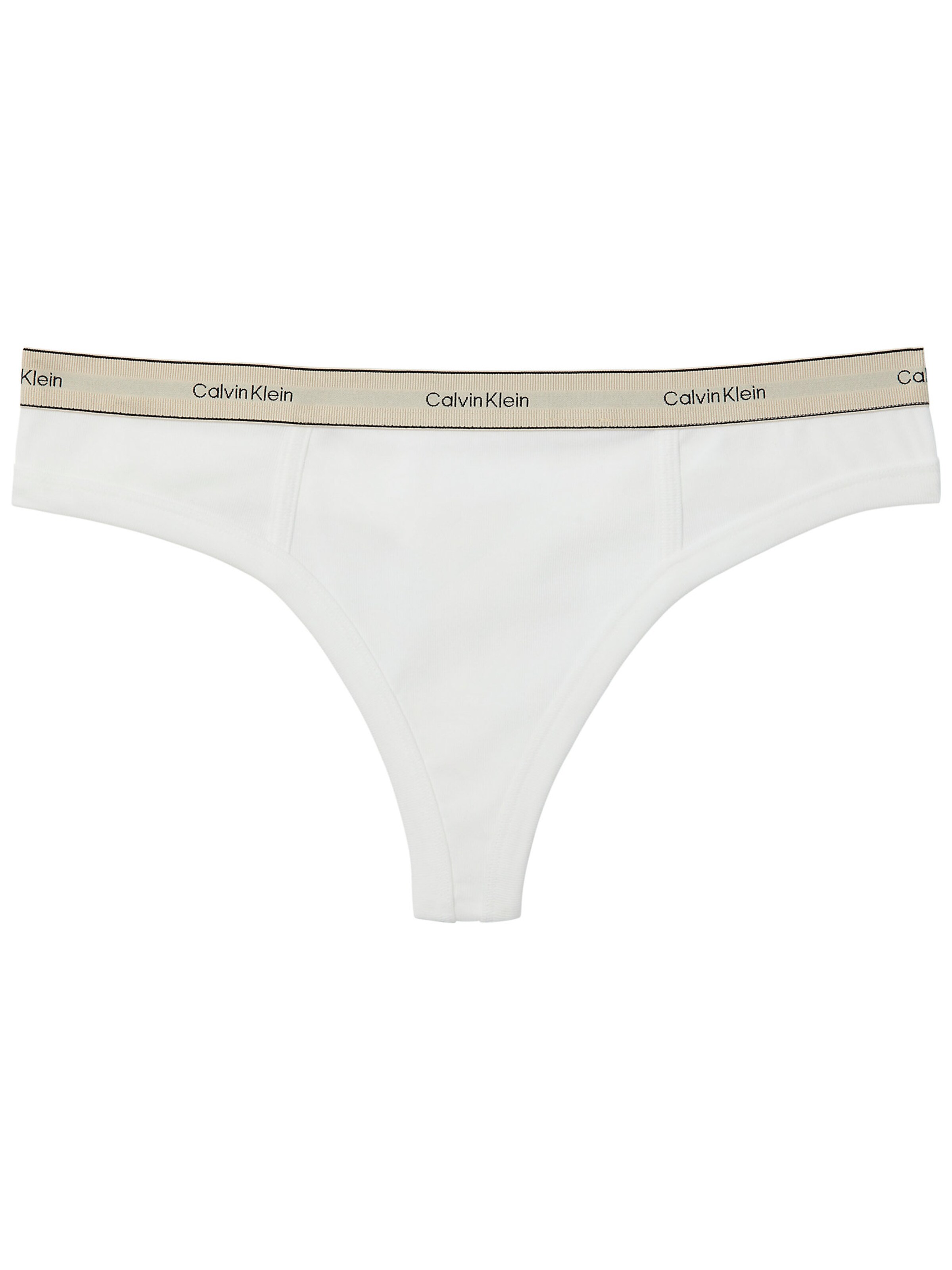 Calvin Klein String in White: front