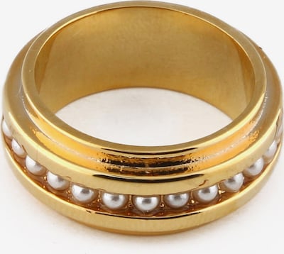 Orelia Ring in de kleur Goud / Wit, Productweergave