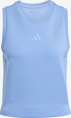 mėlyna ADIDAS SPORTSWEAR Sportiniai marškinėliai be rankovių 'ALL SZN': priekis