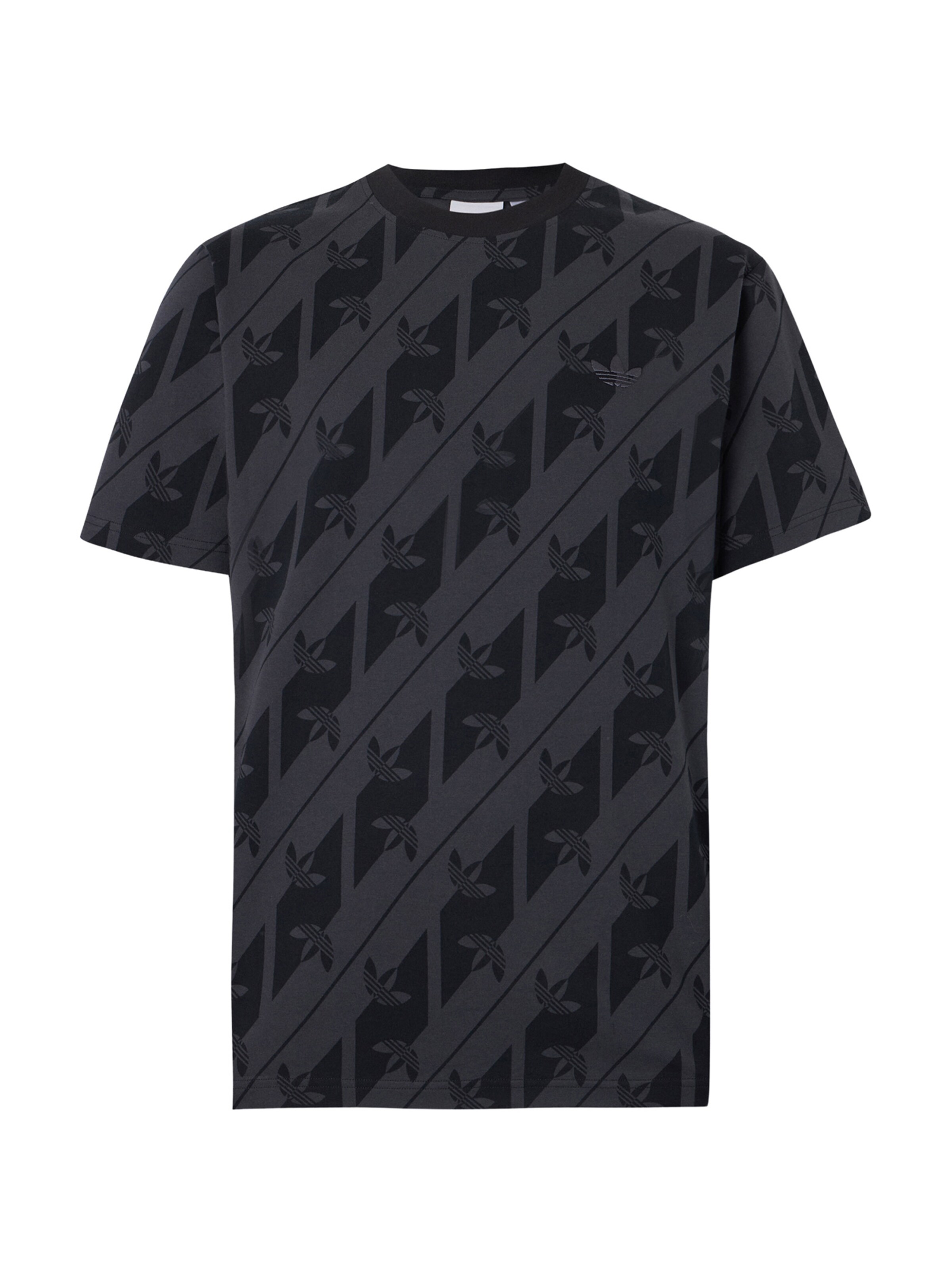 ADIDAS ORIGINALS T-Shirt in dunkelgrau / schwarz, Produktansicht