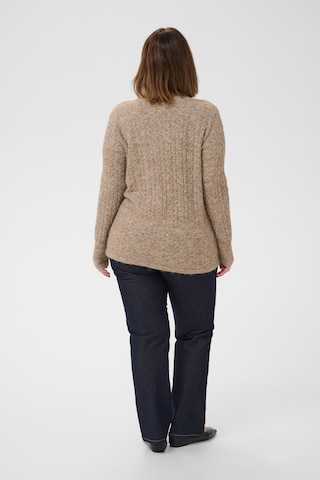KAFFE CURVE Strickjacke 'KCMalina' in Beige