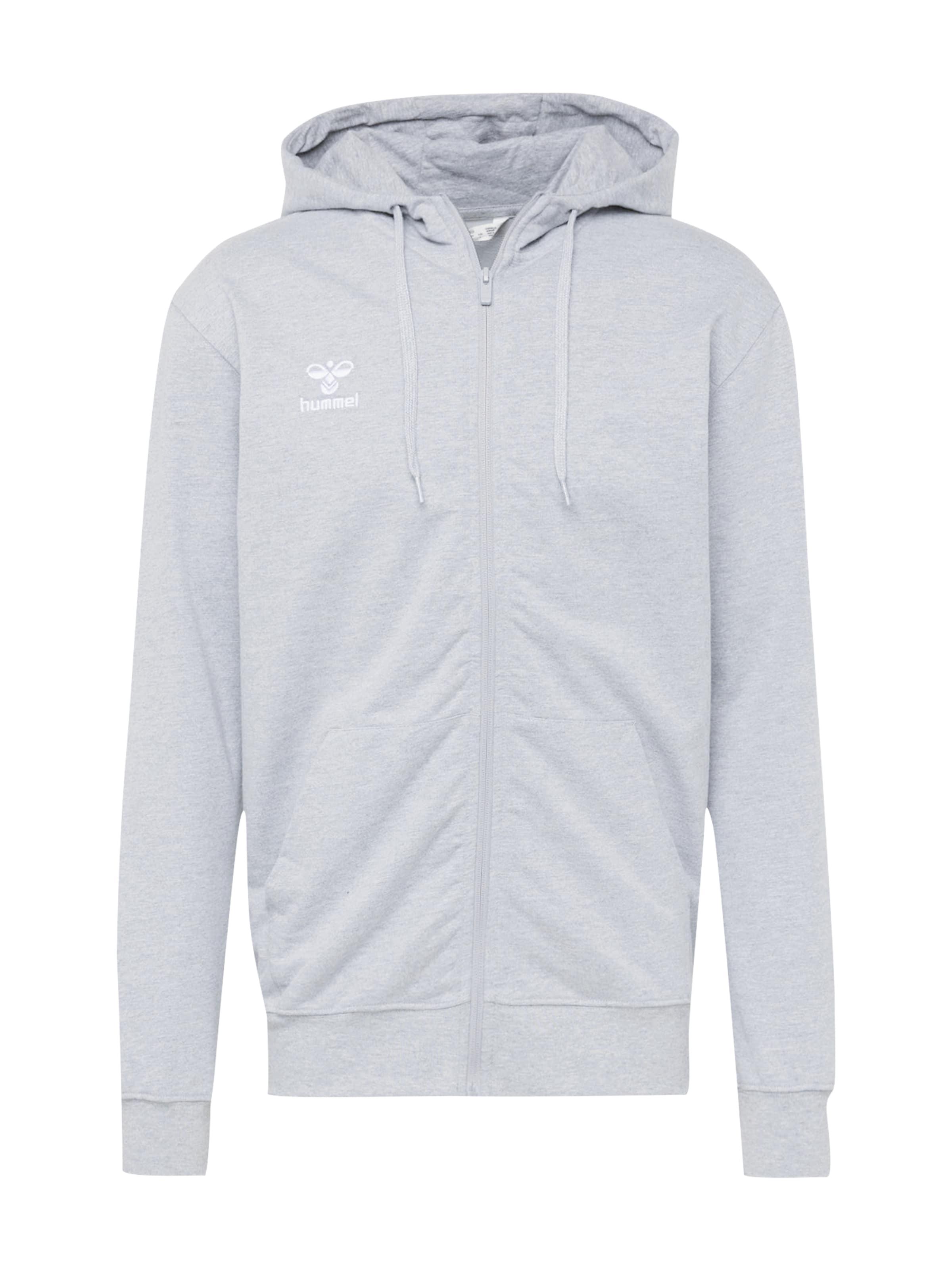 Bluză cu fermoar sport 'GO 2.0' de la Hummel pe gri: față