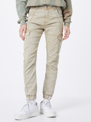 Gang Cargo Jeans 'Giselle' in Beige: front