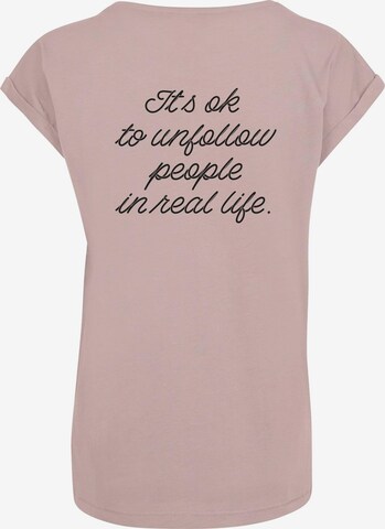 Merchcode T-Shirt 'Heartbreak' in Pink