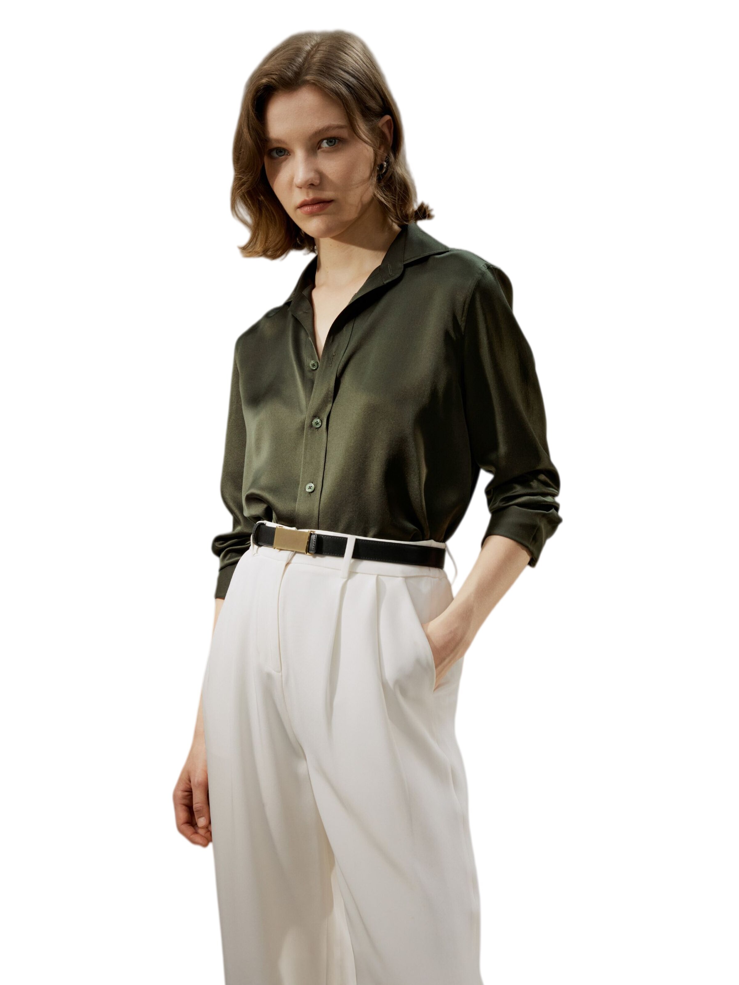 Lilysilk Bluse‌‌‌‌‌‌‌‌ in Grün: Vorderseite