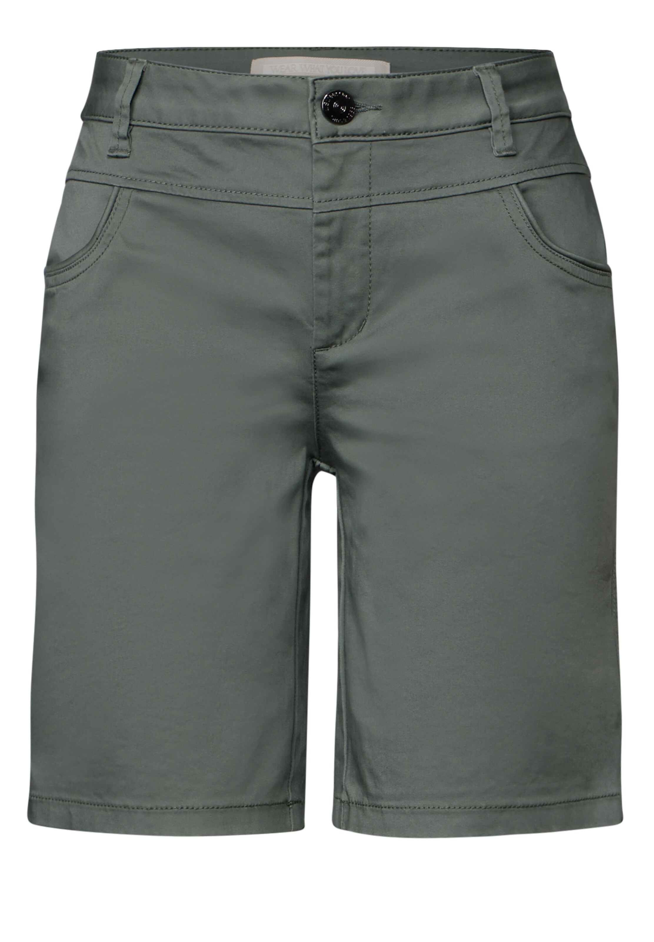 STREET ONE Regular Hose in Grün: Vorderseite