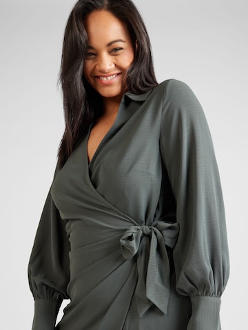 ABOUT YOU Curvy Shirt Dress 'Ivana' in Green