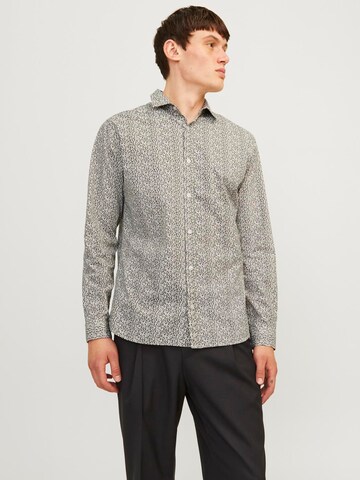 JACK & JONES Slim fit Πουκάμισο 'JPRBlackpool' σε λευκό: μπροστά