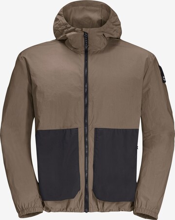 JACK WOLFSKIN Outdoorjas in Bruin: voorkant