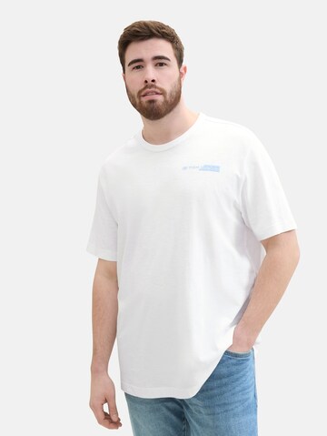 T-Shirt TOM TAILOR Men + en blanc