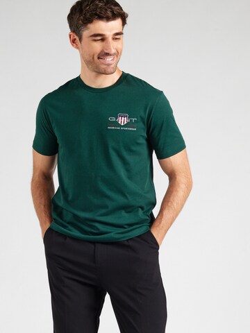 T-Shirt GANT en vert : devant