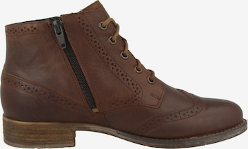 JOSEF SEIBEL Lace-Up Ankle Boots 'Sienna' in Brown