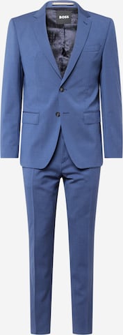 BOSS Black Regular Suit in Blue: front