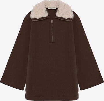 Touche Prive Sweatshirt in Bruin: voorkant
