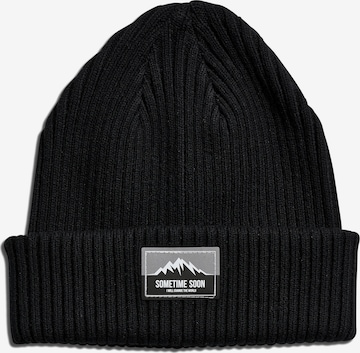 SOMETIME SOON Beanie in Black: front