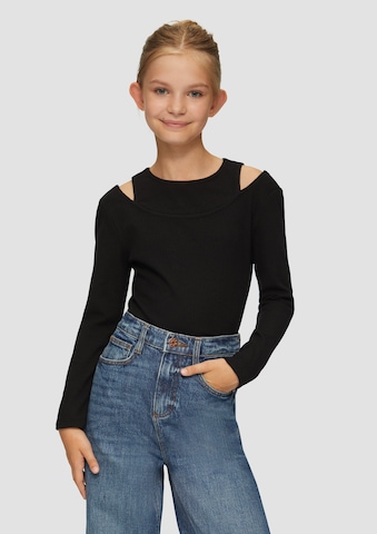 s.Oliver Shirt in Zwart: voorkant