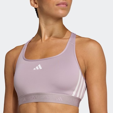 ADIDAS PERFORMANCE Bustier Sport-BH 'Powerreact Hyperglam' in Lila