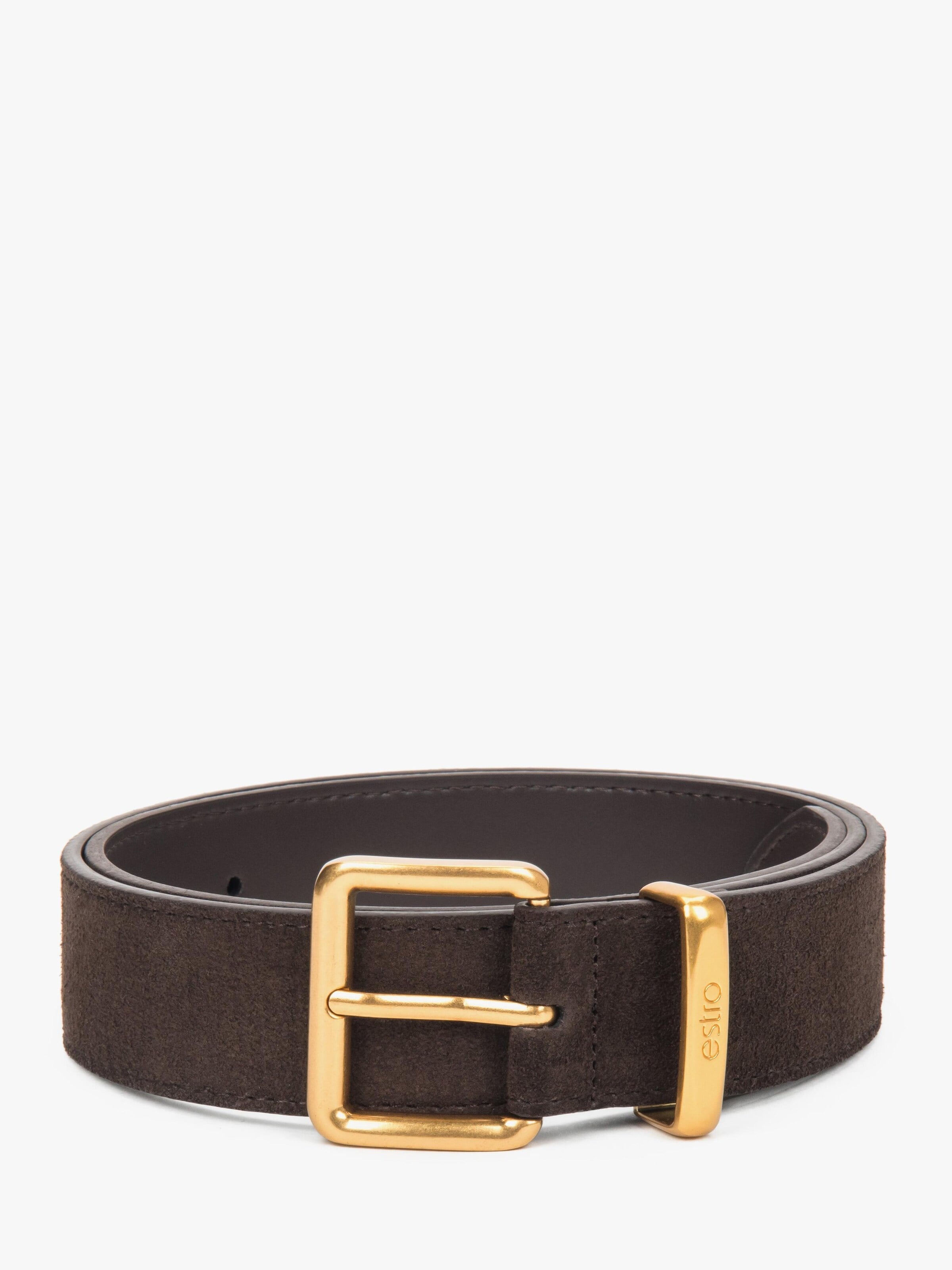 Estro Riem '753-1' in Bruin: voorkant