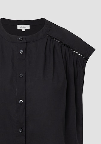 s.Oliver Blouse in Zwart