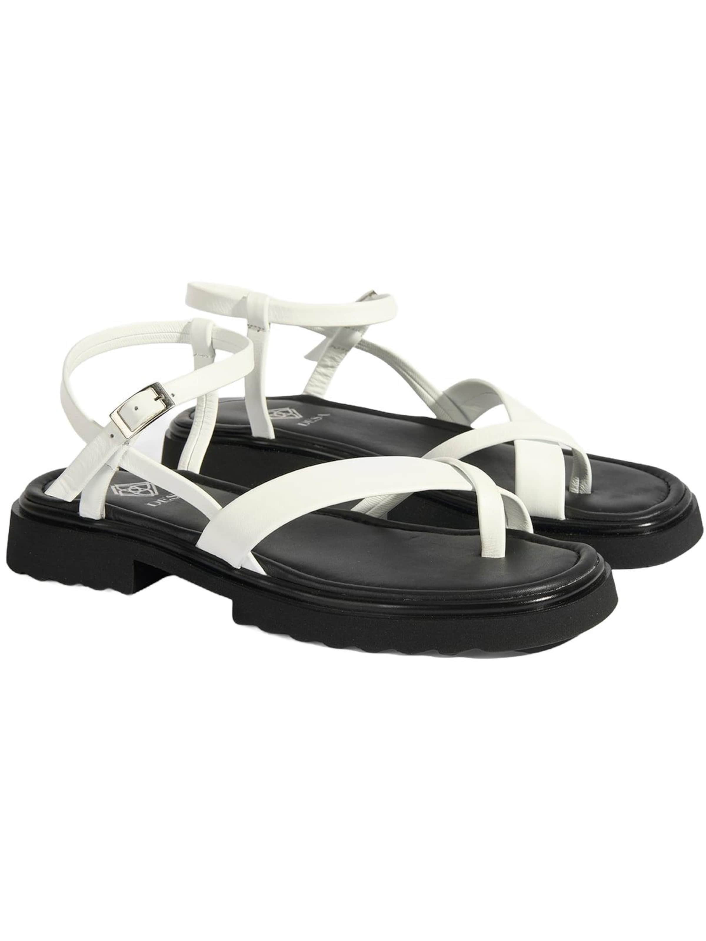 Desa Sandals 'Sandalen' in White: front