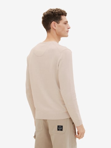 TOM TAILOR Pullover in Beige