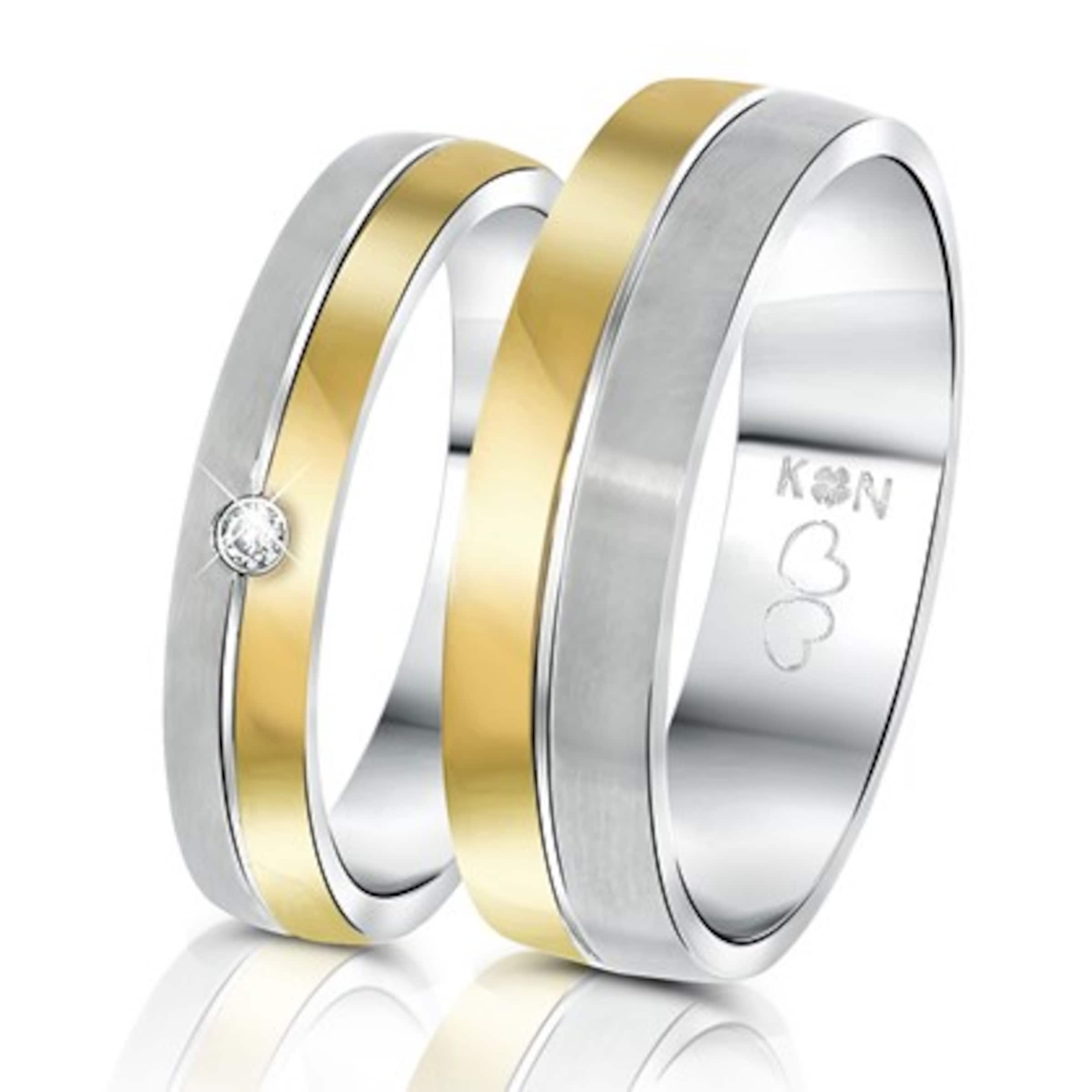 Lucardi Ring 'Praag' in Zilver: voorkant