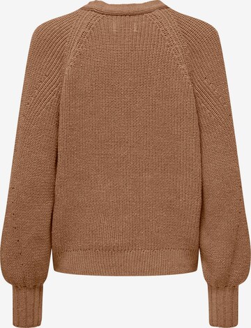 ONLY Knit Cardigan 'ELLA' in Brown