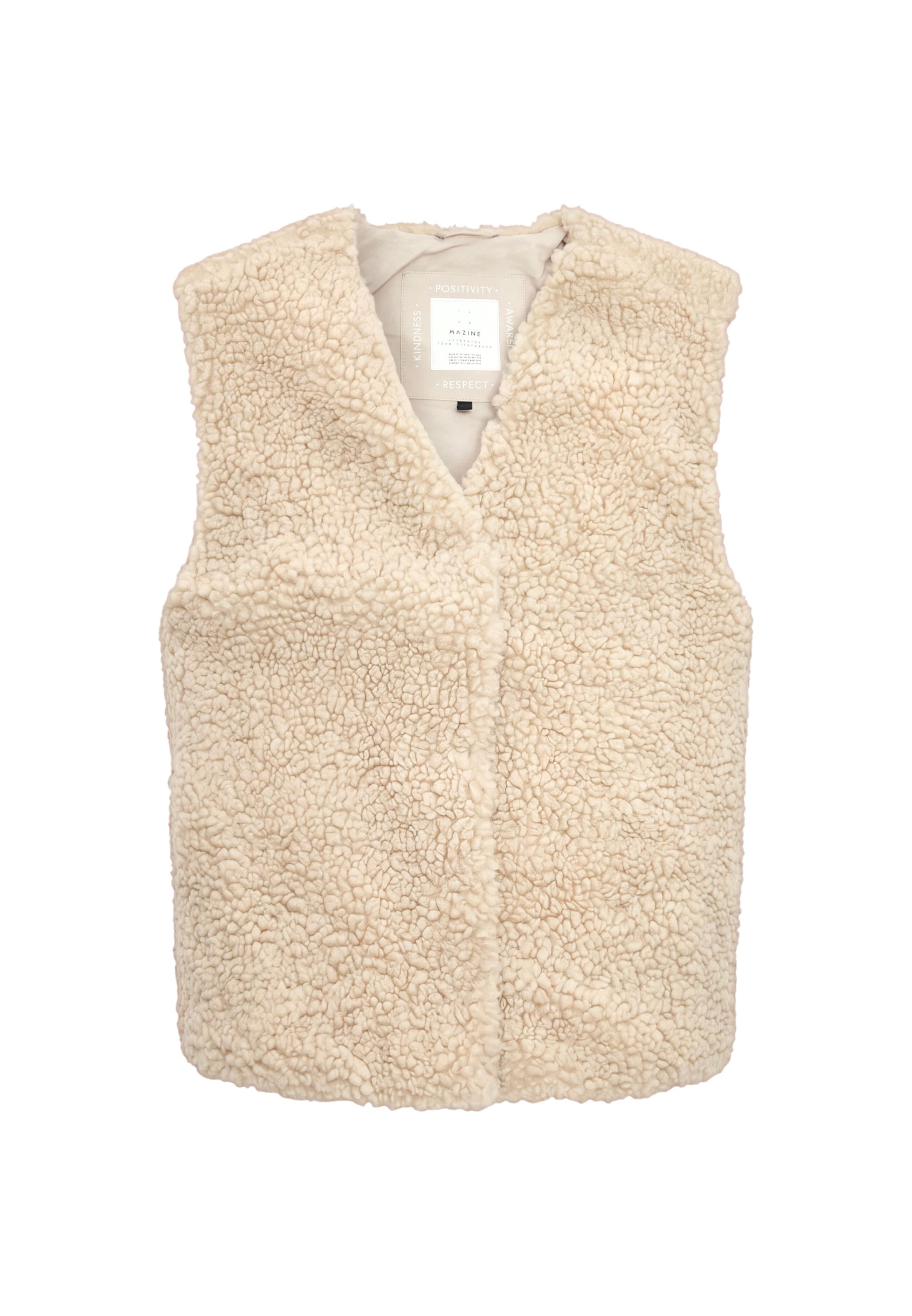 mazine Vest in White: front