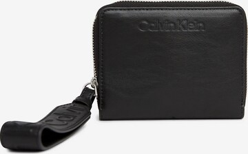 Porte-monnaies Calvin Klein en noir : devant