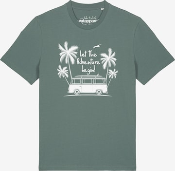 T-Shirt 'Let The Adventure Begin' Watapparel en vert : devant