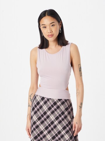 ABOUT YOU Top 'Fanny' in Purple: front