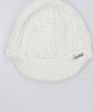 Barts Hat & Cap in 52 in White: front