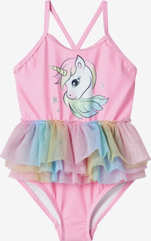 rožinė NAME IT Maudymosi kostiumėlis: priekis