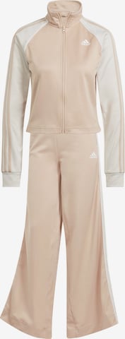 ADIDAS SPORTSWEAR Tracksuit 'Teamsport' in Beige: front