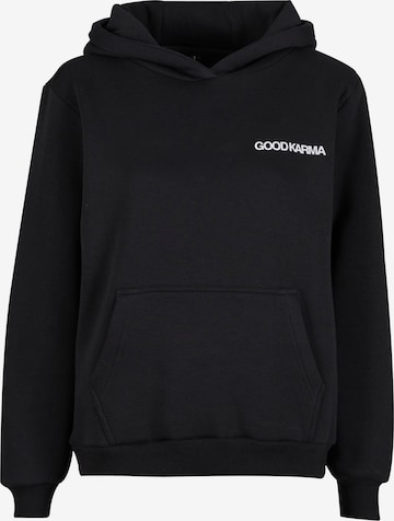 Sweat-shirt 'Back Around' Miss Tee en noir : devant