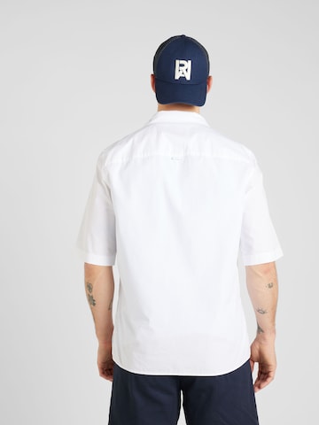 Studio Seidensticker Comfort fit Button Up Shirt 'STUDIO RESORT 2' in White